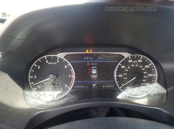 1N4BL4BV3LC220029 2020 NISSAN ALTIMA White Widok zestawu wskaźników