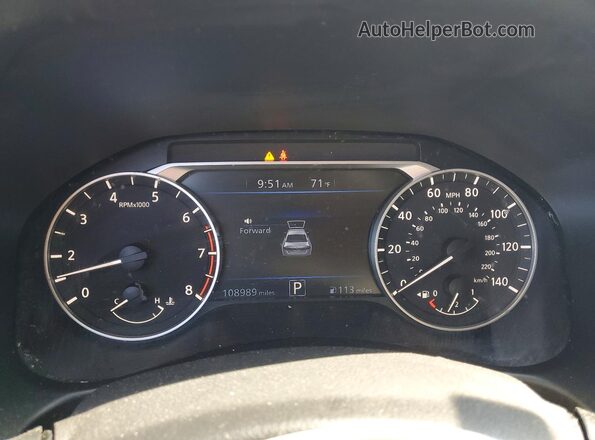 1N4BL4BV3LC262572 2020 NISSAN ALTIMA Серебряный Вид щитка приборов