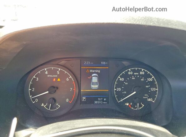 1N4BL4BV3MN389859 2021 NISSAN ALTIMA White Instrument cluster view