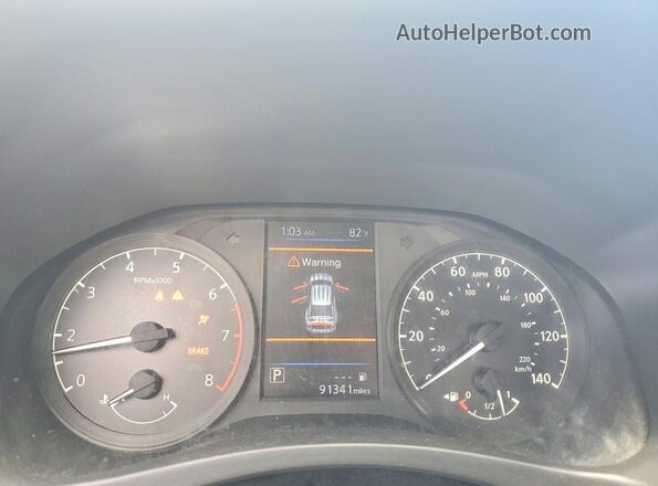 1N4BL4BV3NN332434 2022 NISSAN ALTIMA Silver ხელსაწყოთა პანელის ხედი