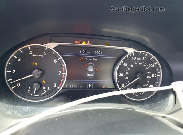 1N4BL4BV4KC170160 2019 NISSAN ALTIMA Silver Widok zestawu wskaźników