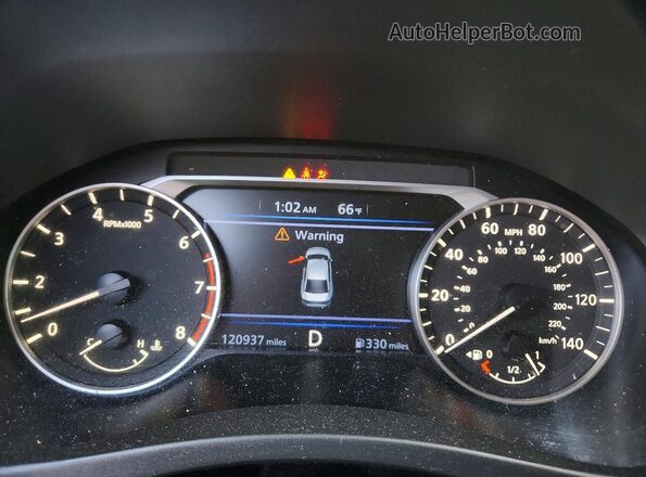 1N4BL4BV4KC239736 2019 NISSAN ALTIMA Silver ხელსაწყოთა პანელის ხედი