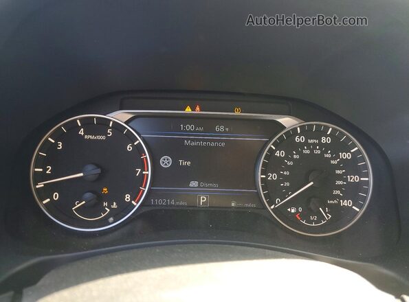 1N4BL4BV4LC117718 2020 NISSAN ALTIMA Charcoal Instrument cluster view