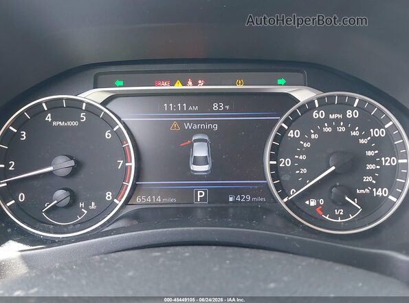 1N4BL4BV4LC122904 2020 NISSAN ALTIMA Gray Widok tylnych siedzeń