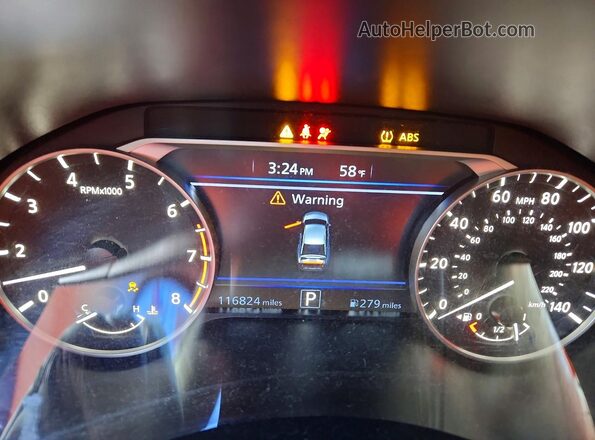 1N4BL4BV5KC141105 2019 NISSAN ALTIMA Black Вид щитка приладів