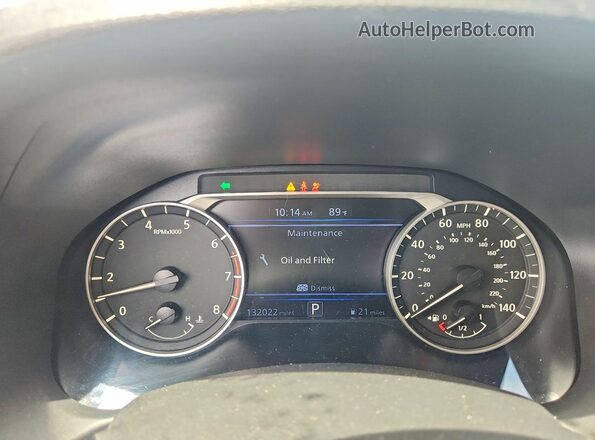 1N4BL4BV5KC206986 2019 NISSAN ALTIMA Blue Vista del cuadro de instrumentos
