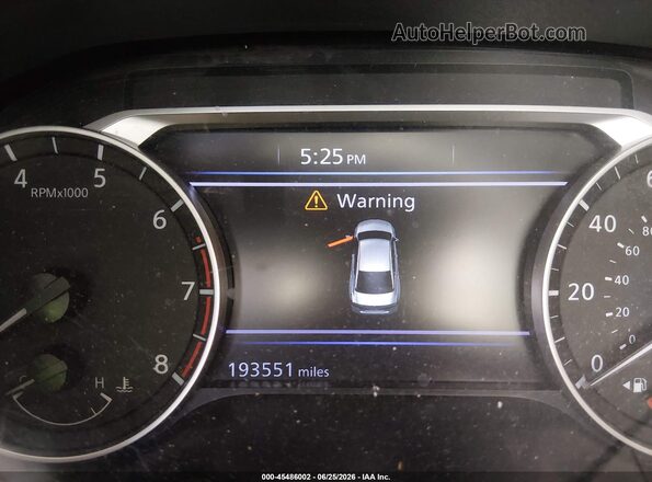 1N4BL4BV5KC234349 2019 NISSAN ALTIMA Белый Панорамный вид салона 360°