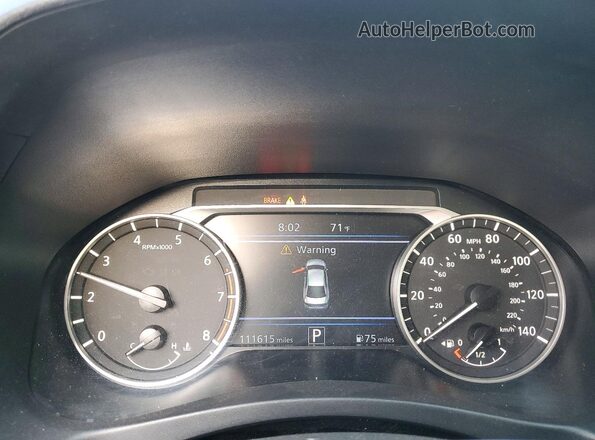 1N4BL4BV5LC129585 2020 NISSAN ALTIMA Серый Вид щитка приборов