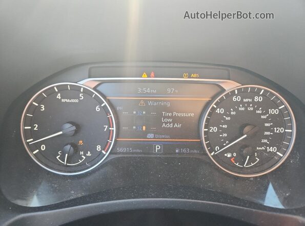 1N4BL4BV5LC213891 2020 NISSAN ALTIMA Black Вид щитка приладів