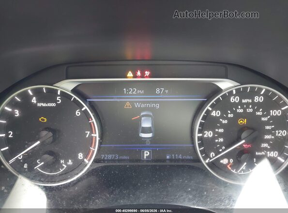 1N4BL4BV5LC221490 2020 NISSAN ALTIMA Black Widok tylnych siedzeń