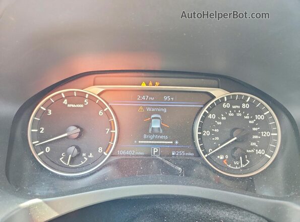 1N4BL4BV6LC151479 2020 NISSAN ALTIMA Silver ხელსაწყოთა პანელის ხედი