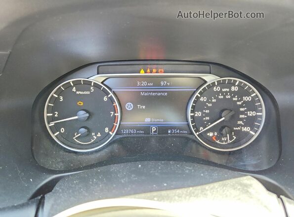 1N4BL4BV7LC233818 2020 NISSAN ALTIMA White Instrument cluster view