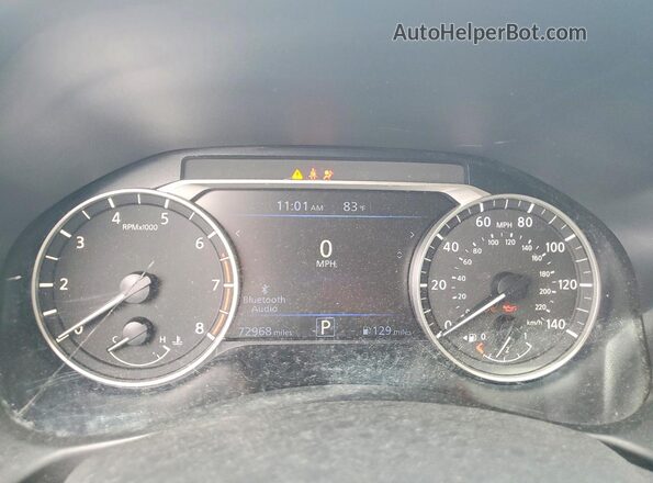 1N4BL4BV7LN319621 2020 NISSAN ALTIMA Серебряный Вид щитка приборов