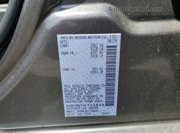 1N4BL4BV7SN313848 2025 NISSAN ALTIMA Gray Widok komory silnika
