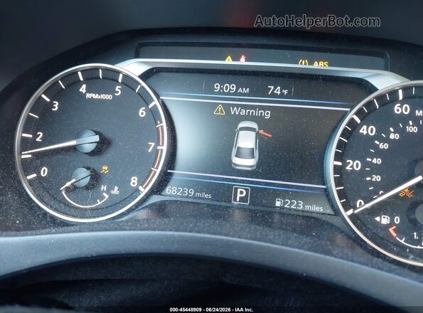 1N4BL4BV8KC135458 2019 NISSAN ALTIMA White უკანა სავარძლების ხედი