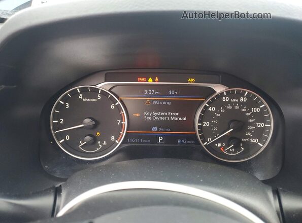 1N4BL4BV8KC226150 2019 NISSAN ALTIMA Blue Սարքավորումների վահանակի տեսք