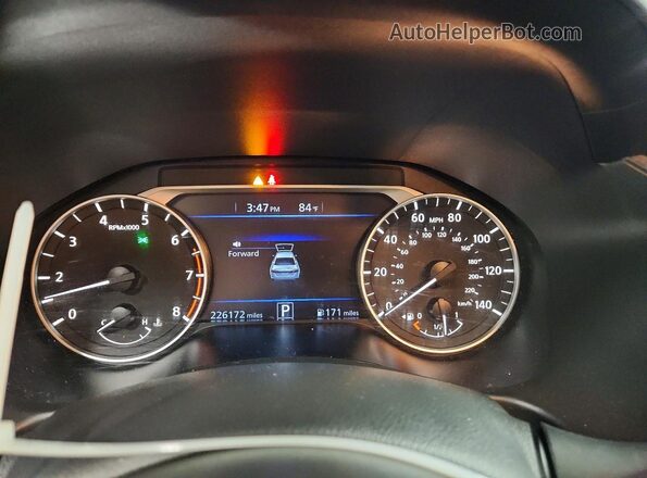 1N4BL4BV8KN312840 2019 NISSAN ALTIMA Blue Vista del cuadro de instrumentos
