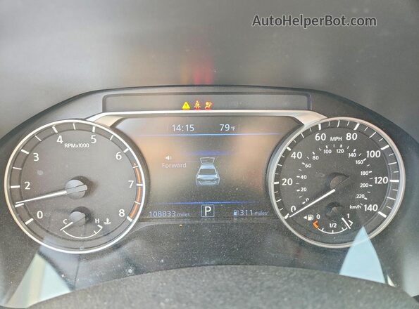 1N4BL4BV9LC205633 2020 NISSAN ALTIMA Black Instrument cluster view