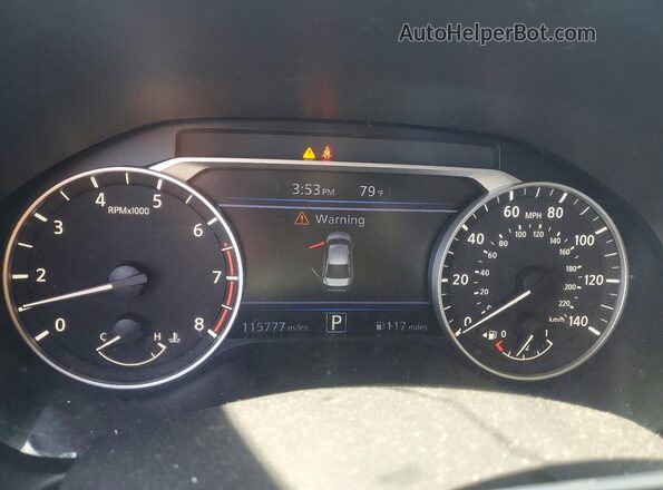 1N4BL4BV9LC245923 2020 NISSAN ALTIMA White Вид щитка приладів