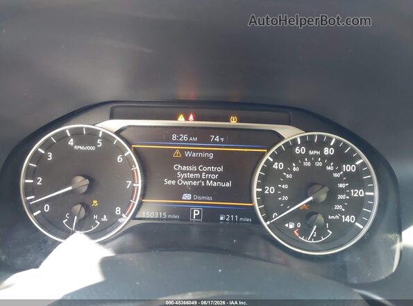 1N4BL4BV9LC249583 2020 NISSAN ALTIMA White Widok tylnych siedzeń