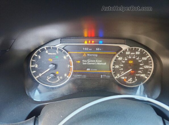 1N4BL4BVXKC121304 2019 NISSAN ALTIMA Charcoal Instrument cluster view