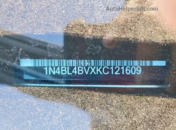 1N4BL4BVXKC121609 2019 NISSAN ALTIMA Gray Engine compartment view