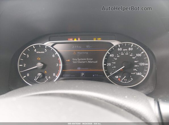 1N4BL4BVXLC263685 2020 NISSAN ALTIMA Gray Widok tylnych siedzeń