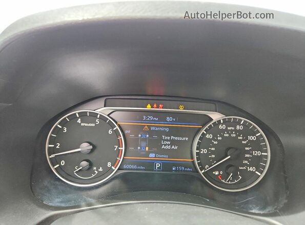 1N4BL4BVXLC280910 2020 NISSAN ALTIMA White Vista del cuadro de instrumentos