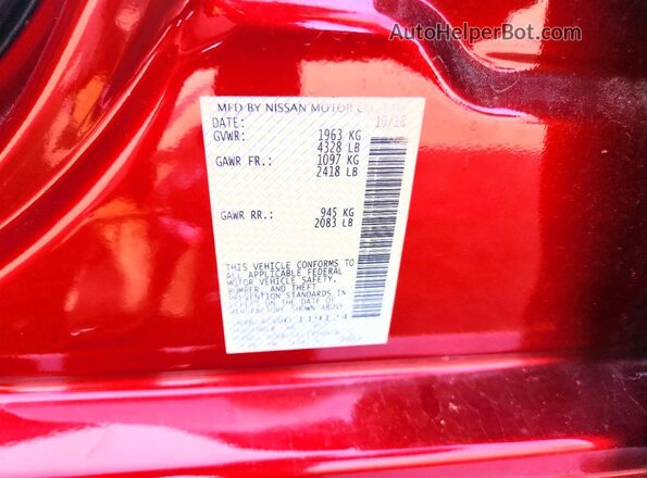 1N4BL4CV0KC119124 2019 NISSAN ALTIMA Red Շարժիչի բաժամունքի տեսք