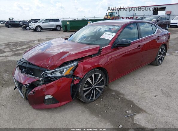 1N4BL4CV0KC183762 2019 NISSAN ALTIMA Maroon Vista tres cuartos delantera izquierda