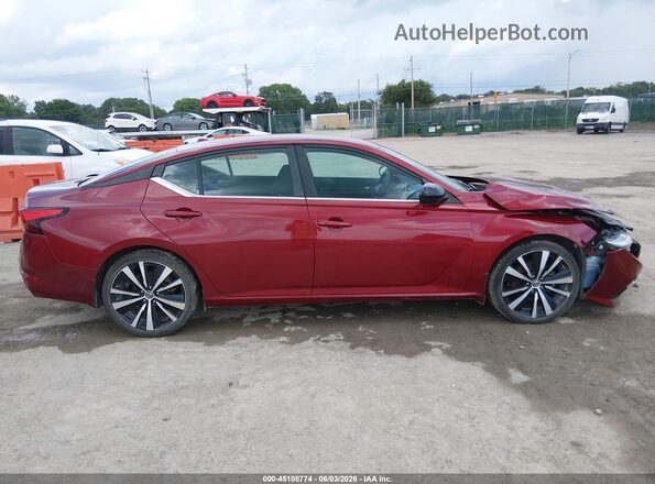 1N4BL4CV0KC183762 2019 NISSAN ALTIMA Maroon Vista interior trasera