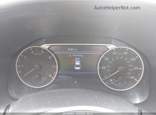 1N4BL4CV0LC114295 2020 NISSAN ALTIMA Black Вид задніх сидінь