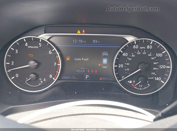 1N4BL4CV0RN408521 2024 NISSAN ALTIMA White Հետևի նստատեղերի տեսք