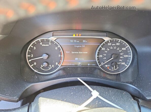 1N4BL4CV1LN319953 2020 NISSAN ALTIMA White ხელსაწყოთა პანელის ხედი