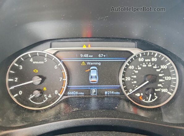 1N4BL4CV1MN316827 2021 NISSAN ALTIMA Черный Вид щитка приборов
