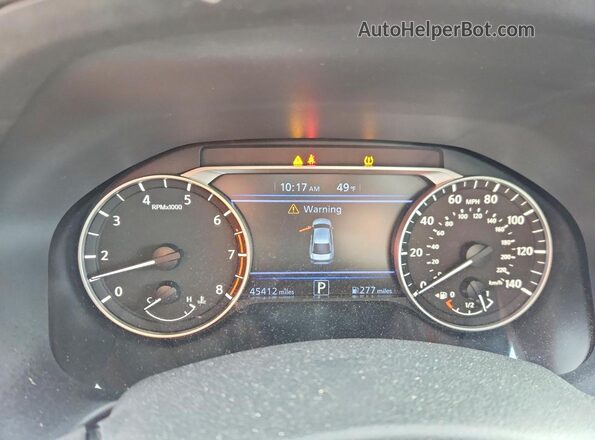1N4BL4CV1MN398171 2021 NISSAN ALTIMA White ხელსაწყოთა პანელის ხედი