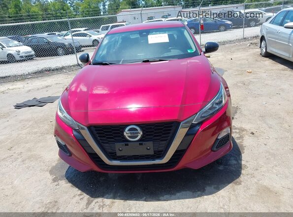 1N4BL4CV2LC258558 2020 NISSAN ALTIMA Red Instrument cluster view