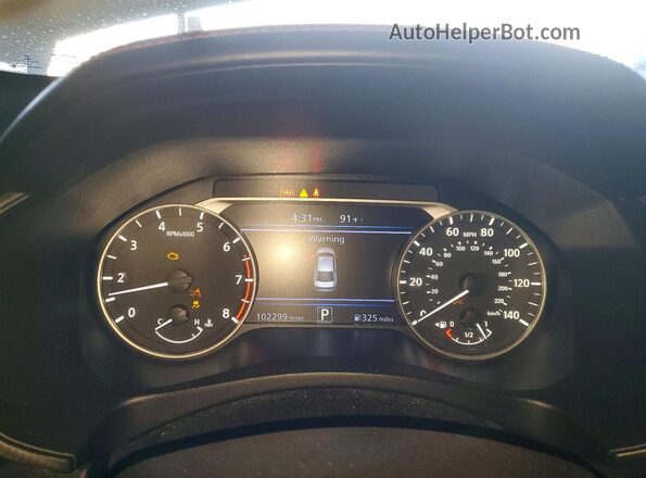 1N4BL4CV2LC263937 2020 NISSAN ALTIMA White ხელსაწყოთა პანელის ხედი
