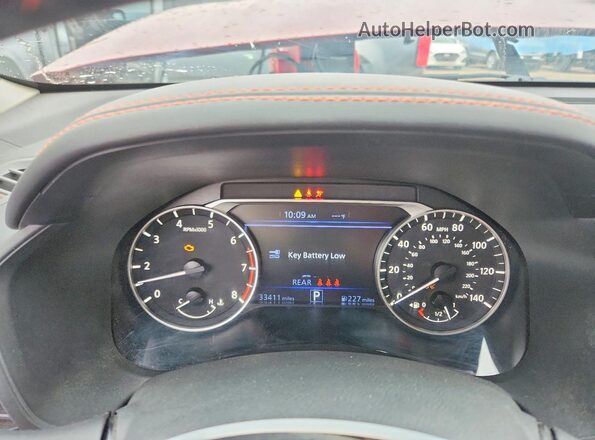 1N4BL4CV2PN327629 2023 NISSAN ALTIMA Red ხელსაწყოთა პანელის ხედი