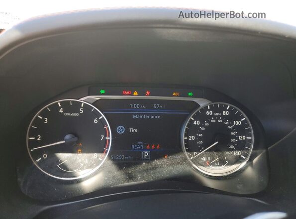 1N4BL4CV2SN335528 2025 NISSAN ALTIMA White ხელსაწყოთა პანელის ხედი