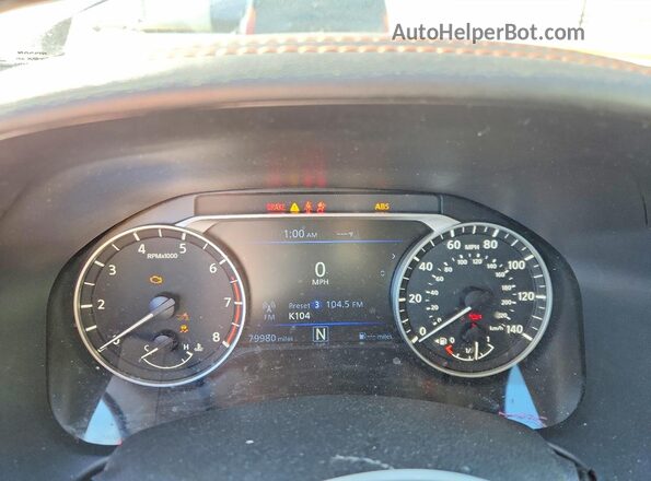 1N4BL4CV3LC180274 2020 NISSAN ALTIMA Silver Instrument cluster view