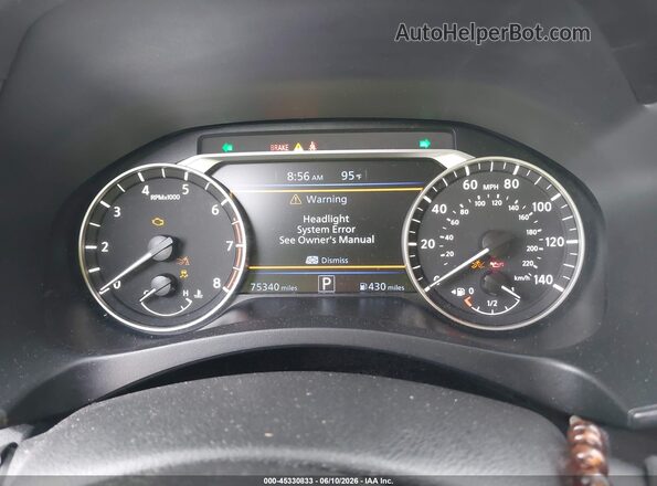 1N4BL4CV3NN335901 2022 NISSAN ALTIMA Black Հետևի նստատեղերի տեսք