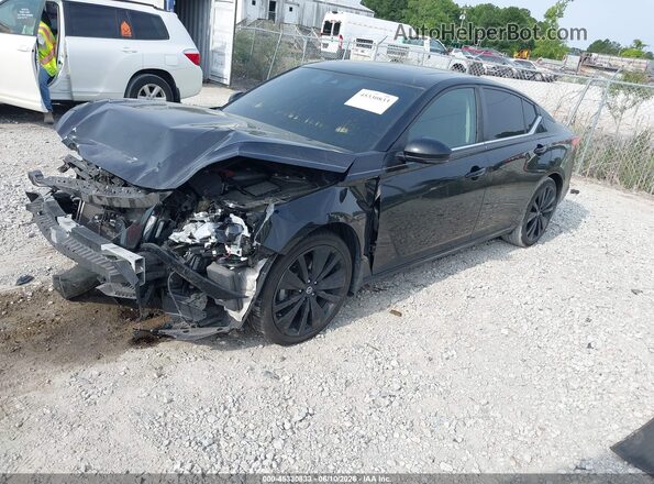 1N4BL4CV3NN335901 2022 NISSAN ALTIMA Black Առջևի ձախ երեք քառորդ տեսարան
