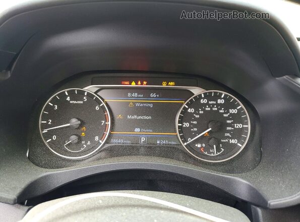 1N4BL4CV3SN397763 2025 NISSAN ALTIMA White ხელსაწყოთა პანელის ხედი