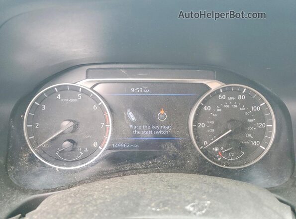 1N4BL4CV4LC130483 2020 NISSAN ALTIMA Белый Вид щитка приборов