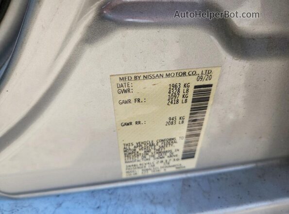 1N4BL4CV4LC283736 2020 NISSAN ALTIMA Silver Engine compartment view