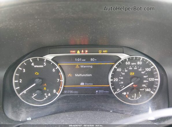 1N4BL4CV4MN412466 2021 NISSAN ALTIMA Серебряный Вид задних сидений