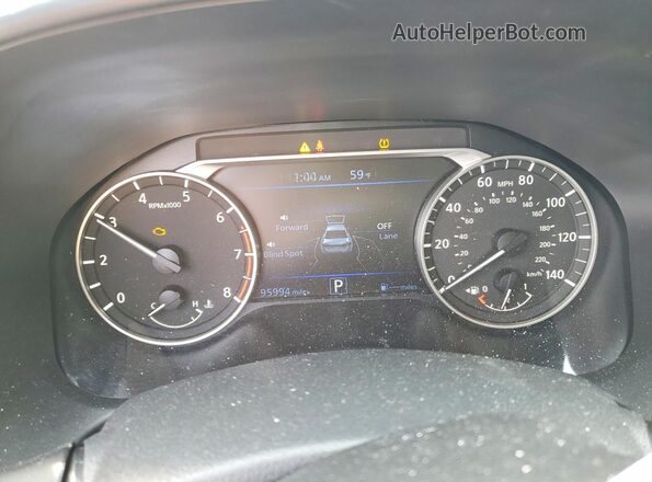 1N4BL4CV4NN354635 2022 NISSAN ALTIMA Black Instrument cluster view