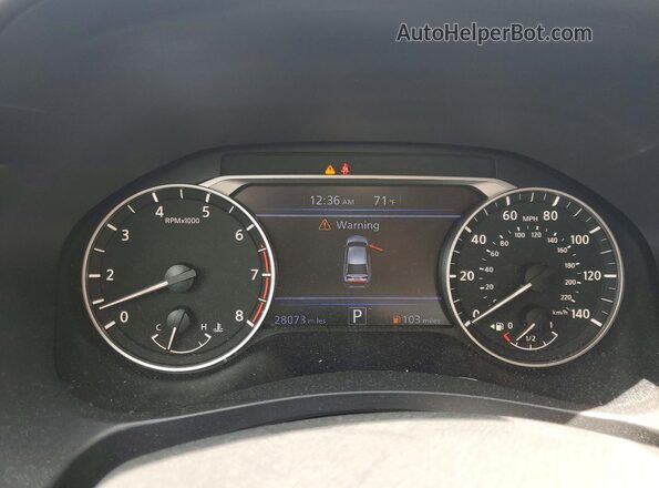 1N4BL4CV4SN355103 2025 NISSAN ALTIMA Silver ხელსაწყოთა პანელის ხედი