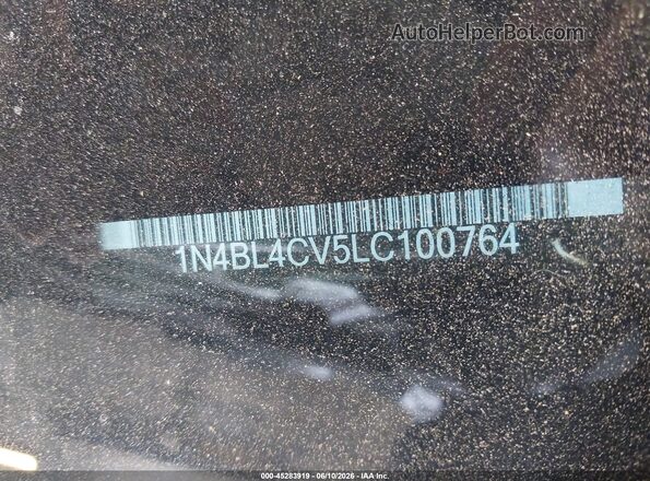 1N4BL4CV5LC100764 2020 NISSAN ALTIMA Серый Вид подкапотного пространства
